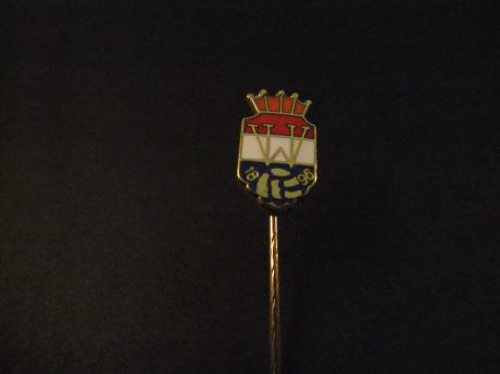 Willem II Tilburg voetballogo emaille uitvoering